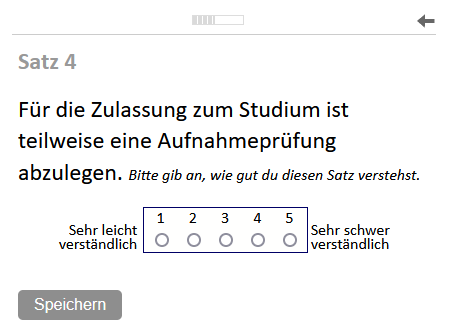 Screenshot of online annotation and survey tool showing the simple design of the survey.