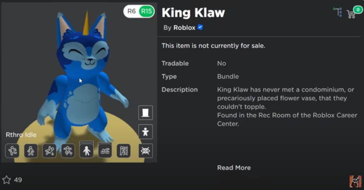 Screenshot of the Kaiju Cats Avatar
