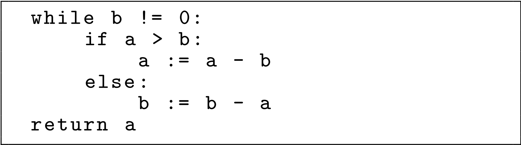 A code example