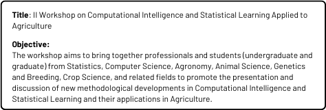 Example of extracurricular activity description