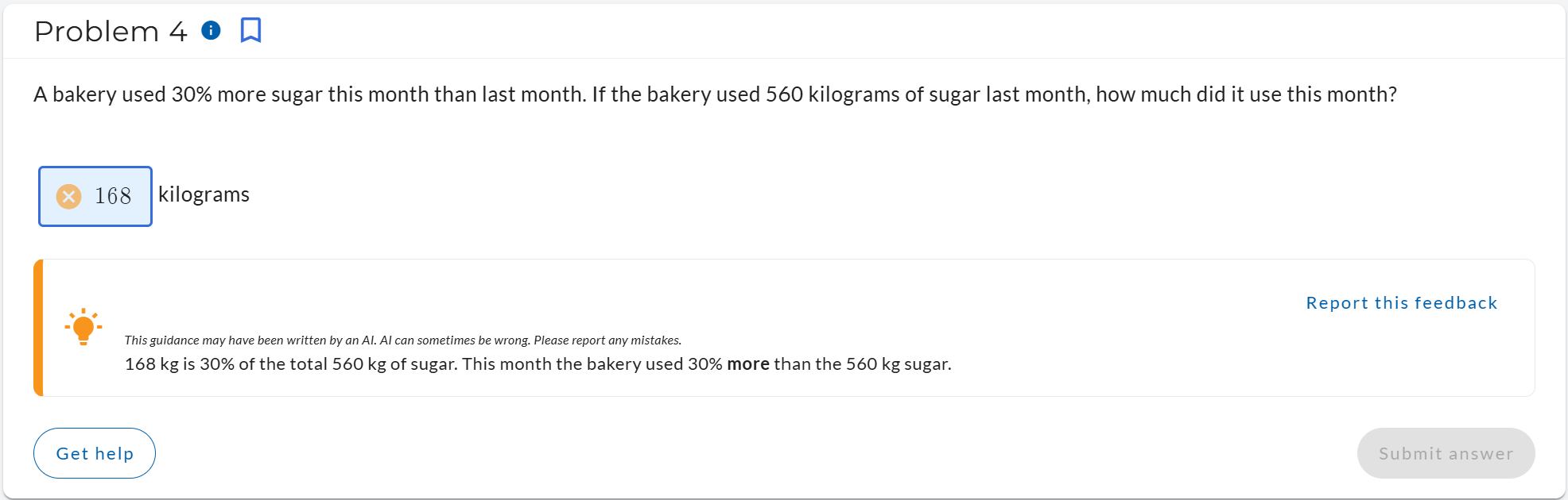 AI-written feedback.