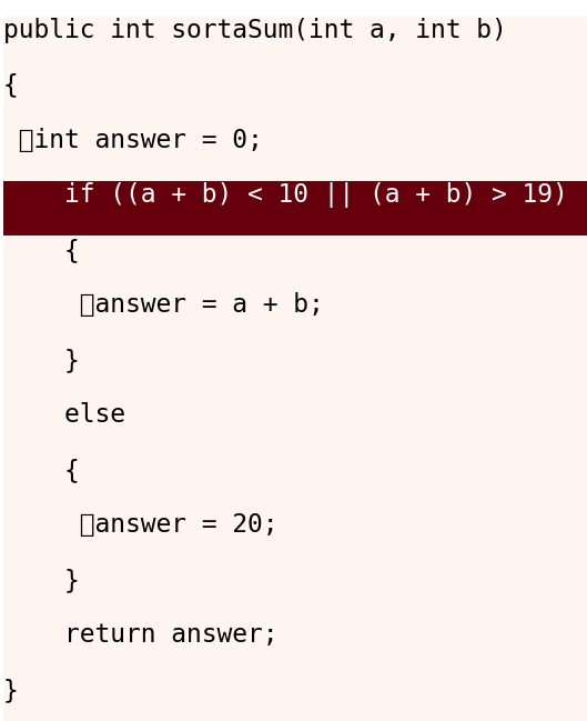 A correct submission with KC~42 highlighted in the code showing a specific pattern correctly implemented.